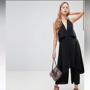 Layered Black Jumpsuit